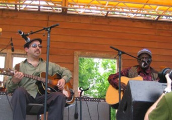 Paul & Honeyboy at Chicago Blues Fest 2008